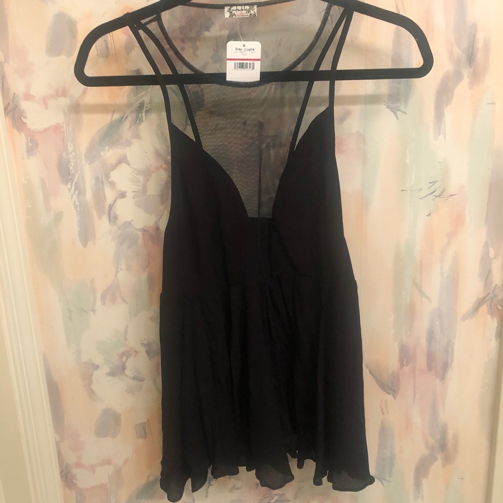 Free people, xs, black tank